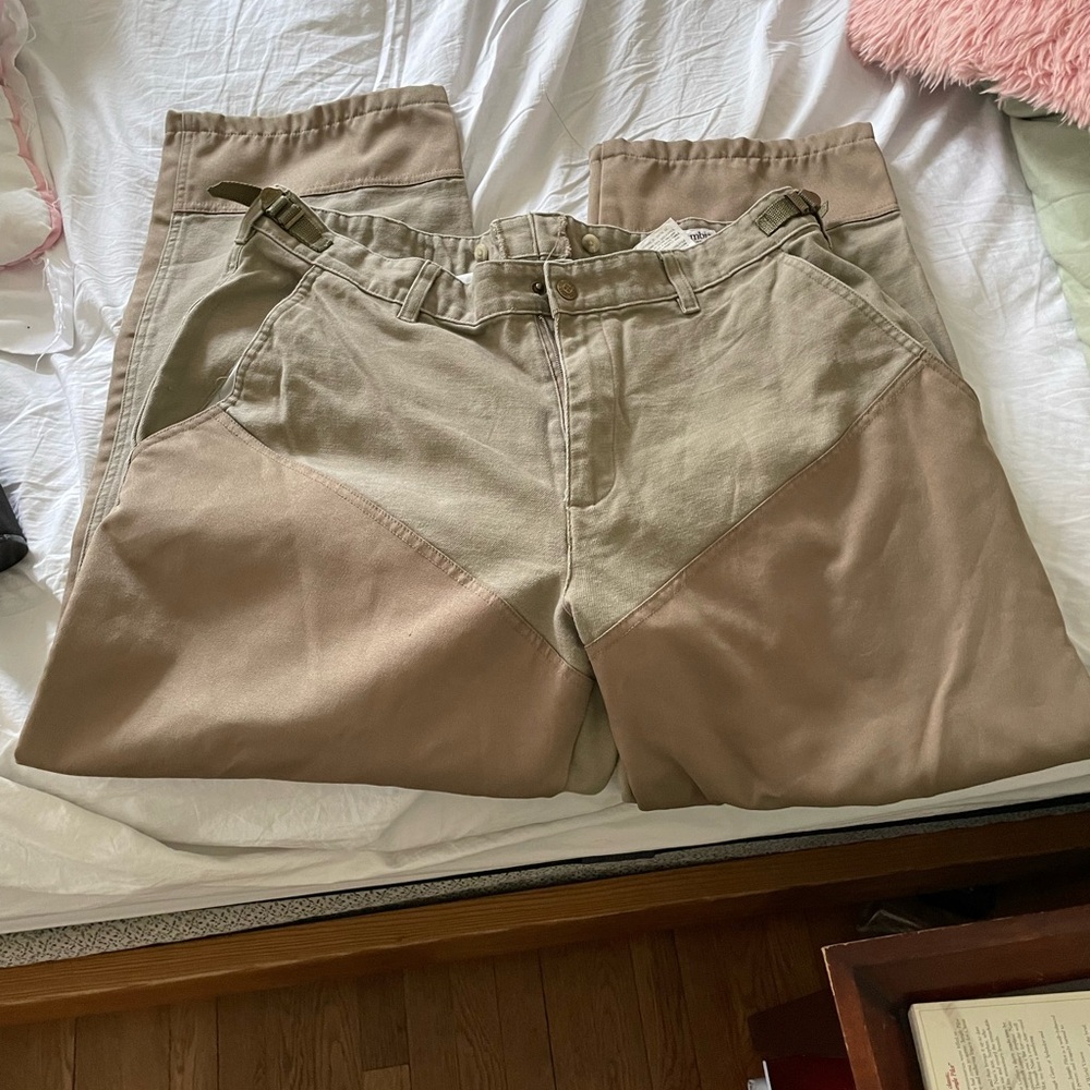 Columbia hunting brush pants.